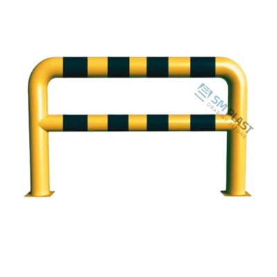 Barierka techniczna - 200 x 110 cm - rama i poprzeczka - rura fi 159 mm – przykręcana