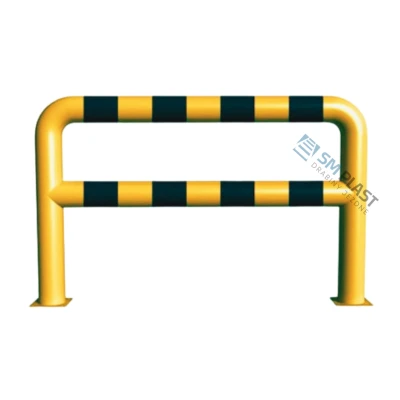 Barierka techniczna - 200 x 110 cm - rama i poprzeczka - rura fi 108 mm – przykręcana