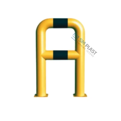 Barierka techniczna - 80 x 110 cm - rama i poprzeczka - rura fi 108 mm – przykręcana