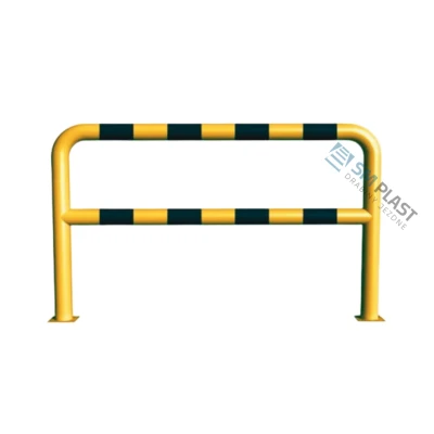 Barierka techniczna - 200 x 110 cm - rama i poprzeczka - rura fi 88,9 mm – przykręcana