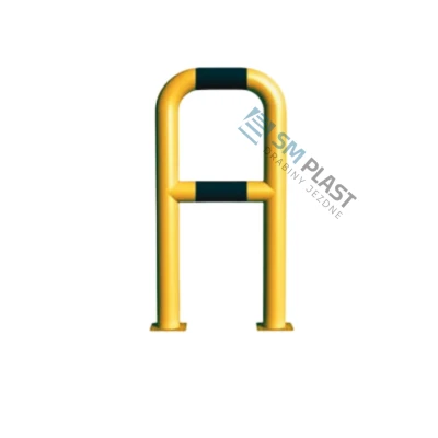 Barierka techniczna - 60 x 110 cm - rama i poprzeczka - rura fi 88,9 mm – przykręcana