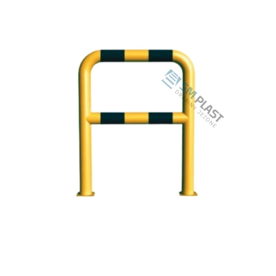 Barierka techniczna - 100 x 110 cm - rama i poprzeczka - rura fi 76,1 mm – przykręcana