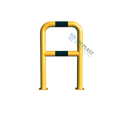 Barierka techniczna - 80 x 110 cm - rama i poprzeczka - rura fi 76,1 mm – przykręcana