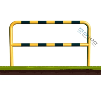 Barierka techniczna - 200 x 110 cm - rama i poprzeczka - rura fi 60,3 mm