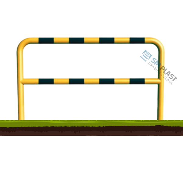 Barierka techniczna - 200 x 110 cm - rama i poprzeczka - rura fi 60,3 mm