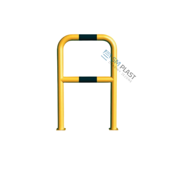 Barierka techniczna - 80 x 110 cm - rama i poprzeczka - rura fi 48,3 mm – przykręcana