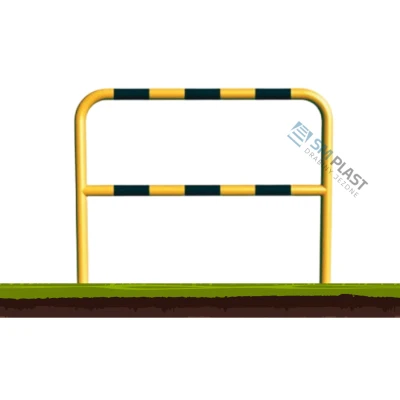 Barierka techniczna - 150 x 110 cm - rama i poprzeczka - rura fi 60,3 mm