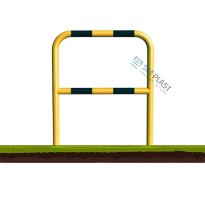 Barierka techniczna - 100 x 110 cm - rama i poprzeczka - rura fi 60,3 mm