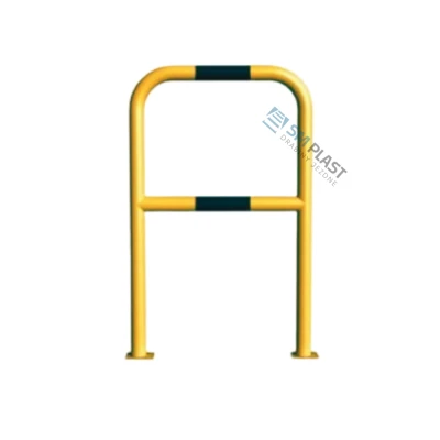Barierka techniczna - 80 x 110 cm - rama i poprzeczka - rura fi 60,3 mm – przykręcana