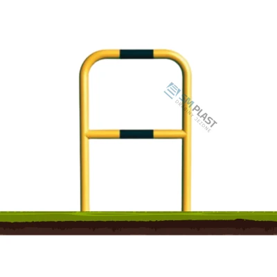 Barierka techniczna - 80 x 110 cm - rama i poprzeczka - rura fi 60,3 mm