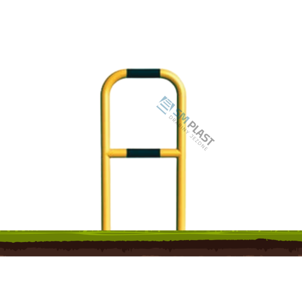 Barierka techniczna - 80 x 110 cm - rama i poprzeczka - rura fi 48,3 mm