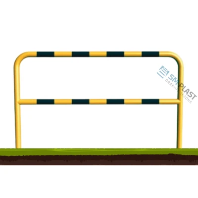 Barierka techniczna - 200 x 110 cm - rama i poprzeczka - rura fi 48,3 mm