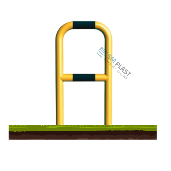 Barierka techniczna - 60 x 110 cm - rama i poprzeczka - rura fi 48,3 mm