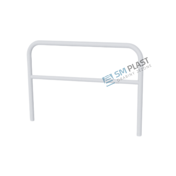 Bariera chodnikowa U12a z poprzeczką - 200 x 150 (110) cm - rama i poprzeczka - rura fi 48,3 mm - ocynk ogniowy