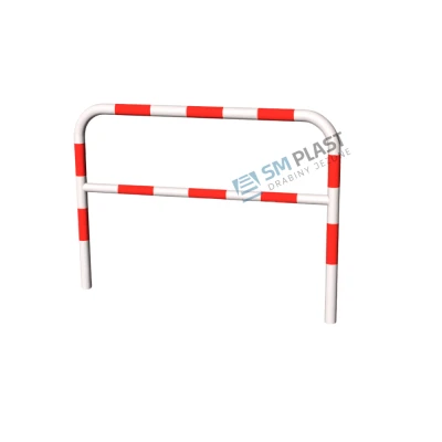 Bariera chodnikowa U12a z poprzeczką - 150 x 150 (110) cm - rama fi 60,3 - poprzeczka - fi 48,3 mm - b-c