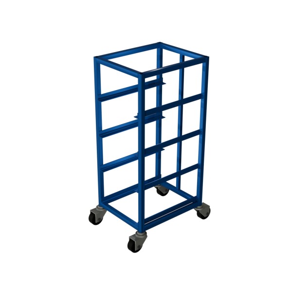 Wózek na skrzynki transportowe 400 x 300 x 170 –bez skrzynek , jednorzędowy 