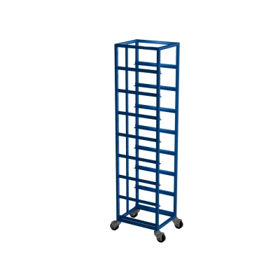 Wózek na skrzynki transportowe 400 x 300 x 170 – bez skrzynek, jednorzędowy  