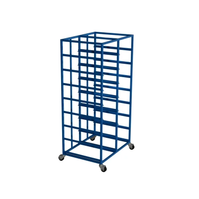 Wózek na skrzynki transportowe 600 x 400 x 170– bez skrzynek , dwurzędowy  