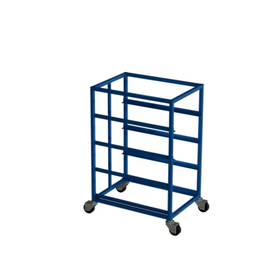 Wózek na skrzynki transportowe 600 x 400 x 170 – bez skrzynek, jednorzędowy 