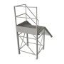 Schody przemysłowe stalowe ocynkowane z podestem 1350 mm – 8 stopni