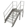 Schody przemysłowe stalowe ocynkowane z podestem 1050 mm – 6 stopni 