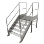 Schody przemysłowe stalowe ocynkowane z podestem 900 mm – 5 stopni