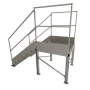 Schody przemysłowe stalowe ocynkowane z podestem 900 mm – 5 stopni