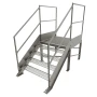 Schody przemysłowe stalowe ocynkowane z podestem 750 mm – 4 stopni