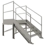 Schody przemysłowe stalowe ocynkowane z podestem 750 mm – 4 stopni