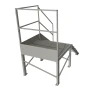 Schody przemysłowe stalowe ocynkowane z podestem 750 mm – 4 stopni
