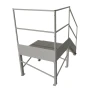 Schody przemysłowe stalowe ocynkowane z podestem 750 mm – 4 stopni