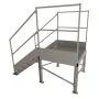 Schody przemysłowe stalowe ocynkowane z podestem 750 mm – 4 stopni