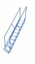 Schody stalowe 60cm, warsztatowe bez barierki