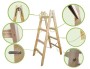 Drabina drewniana rozstawna 3stp. 105cm z litego drewna sosnowego 