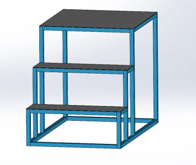 MSP SYSTEM, 2 stopień +  podest 650x700x750