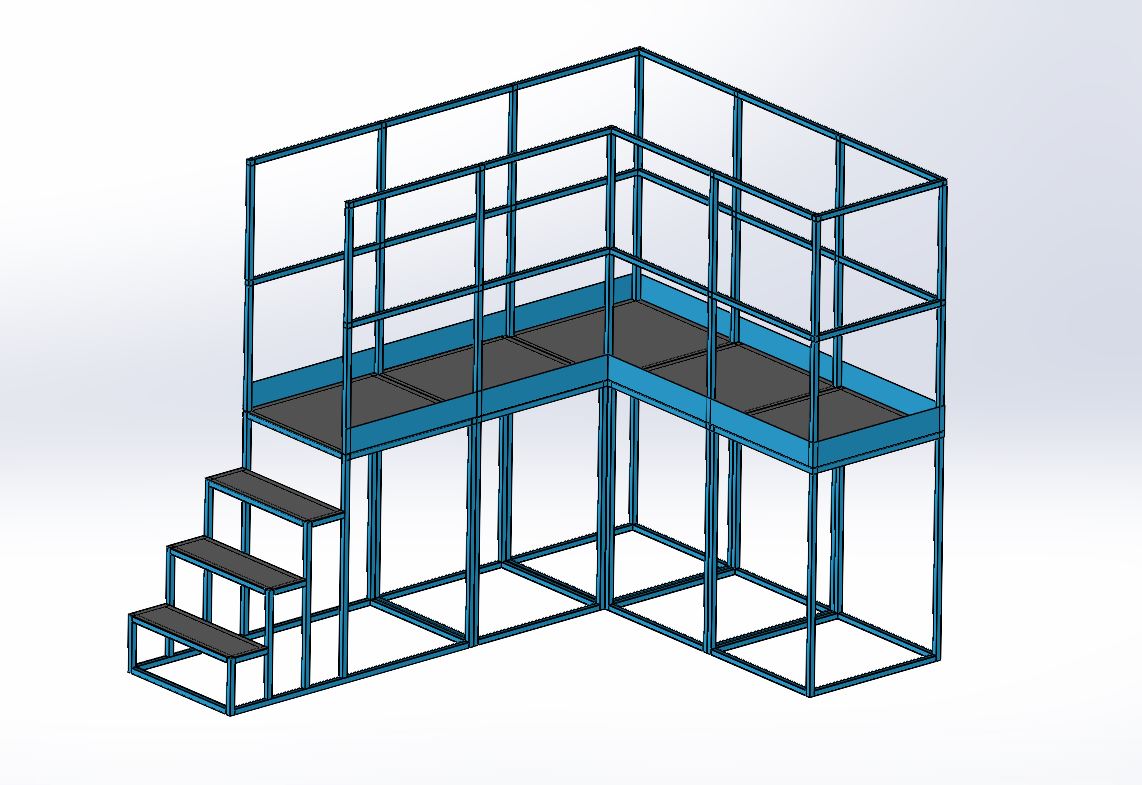 MSP SYSTEM, podest 650x700x250 | Sklep internetowy Smplast